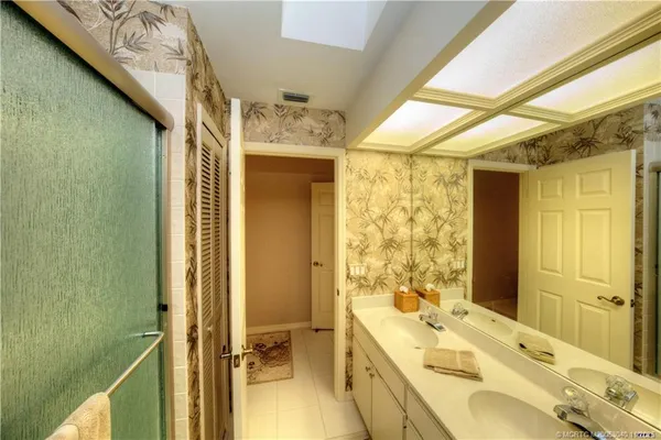 a bedroom with a bed and furniture