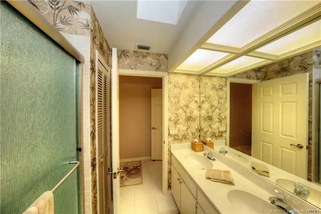 a bedroom with a bed and furniture