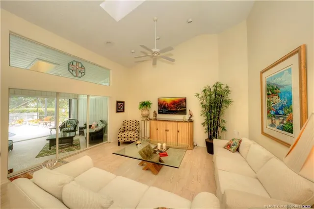 a view of yard with outdoor seating and green space