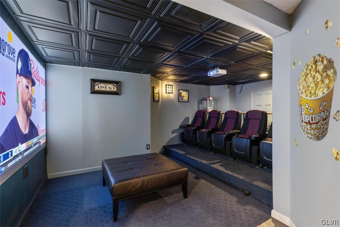 770 Newlins Road East Easton, PA 18040 - Photo 37 of 43 Basement theater