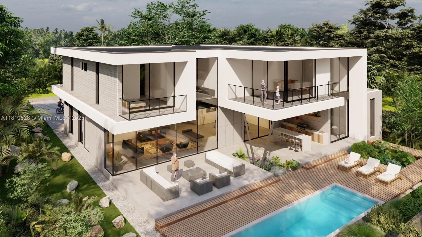 3656 Douglas Road Miami, FL 33133 - Photo 7 of 7 an aerial view of a house with a yard