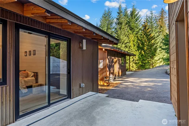 a view of outdoor space and porch