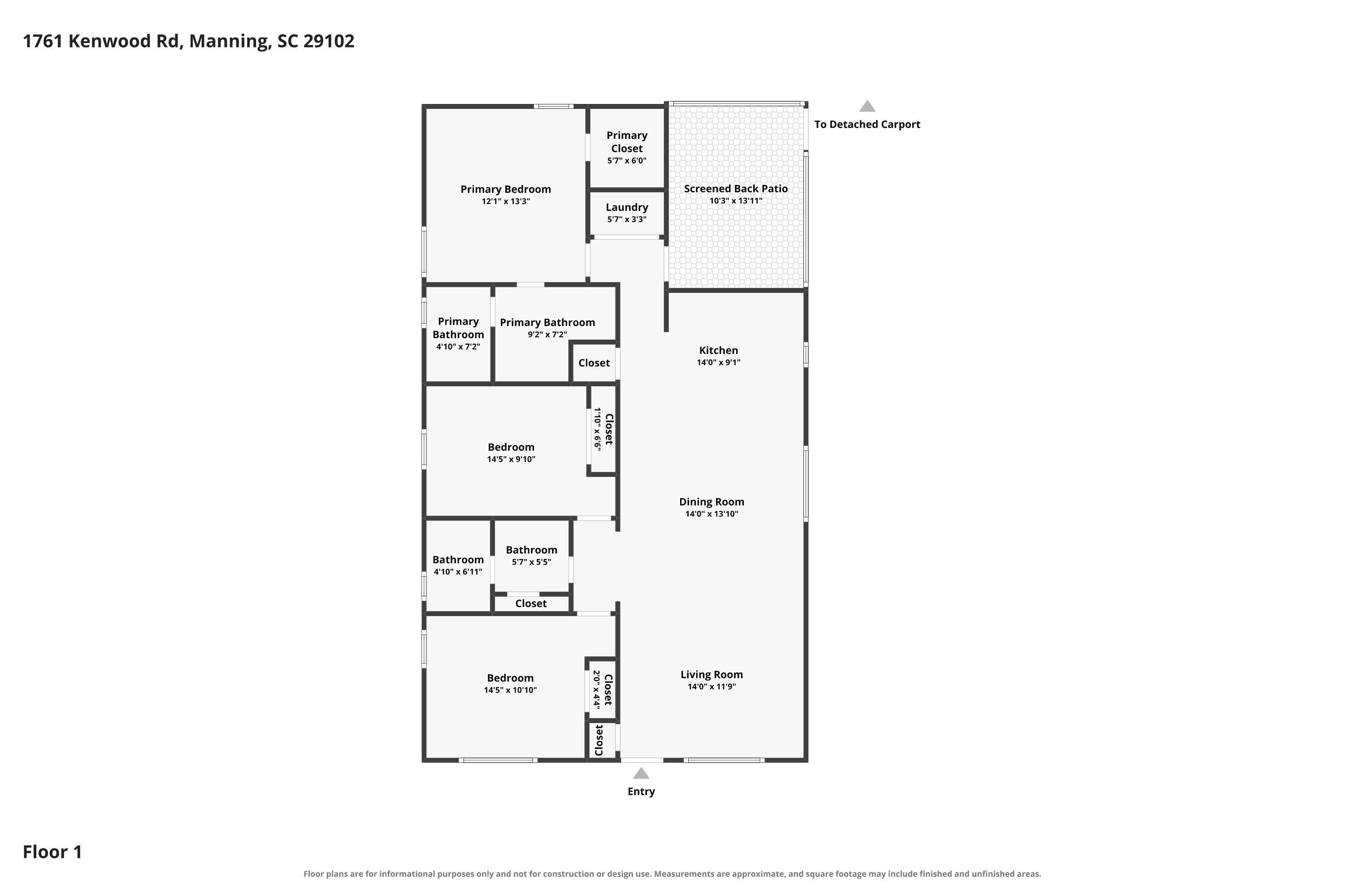 1761 Kenwood Road Manning, SC 29102 - Photo 36 of 37 Floor-1