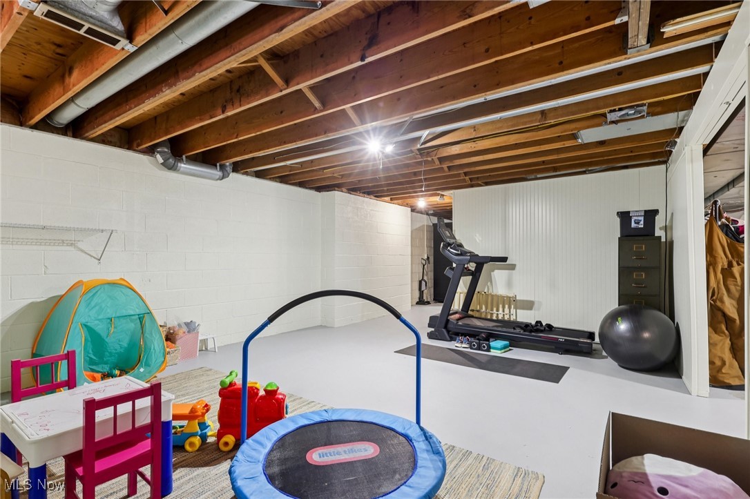 445 Center Road Hinckley, OH 44233 - Photo 31 of 50 Workout room with finished concrete flooring