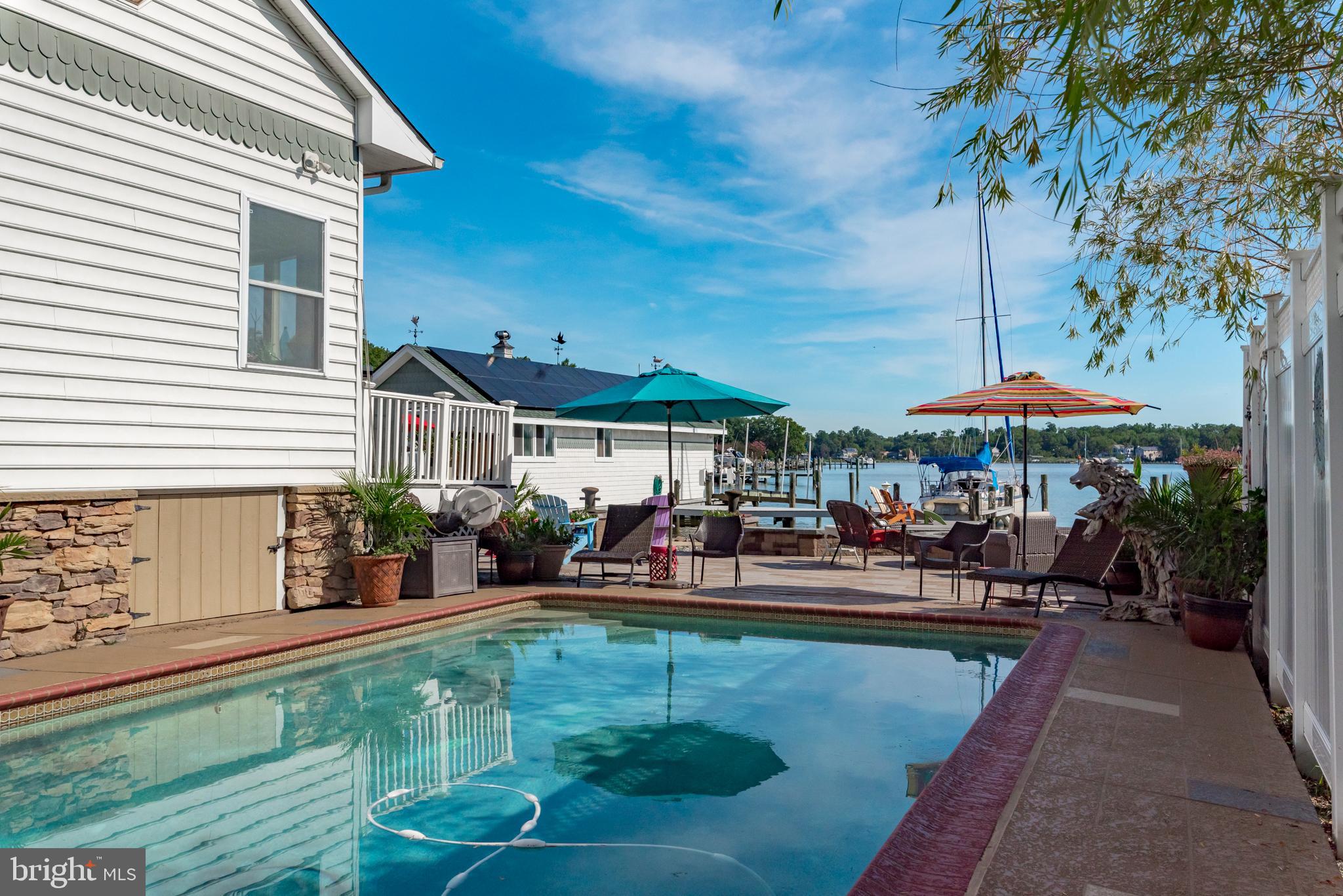 3731 Thomas Point Road Annapolis, MD 21403 - Photo 62 of 90 Private pool overlooking Fishing Creek