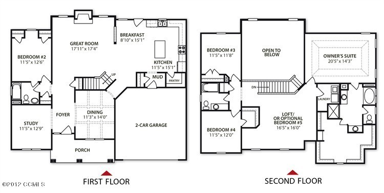 221 Echo Ridge Road, Unit LOT 52 Swansboro, NC 28584 - Photo 8 of 8 Grayson A Floorplan