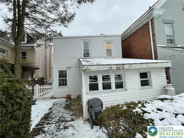 a front view of a house