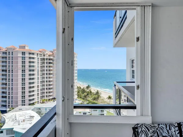 a view of a ocean from a balcony