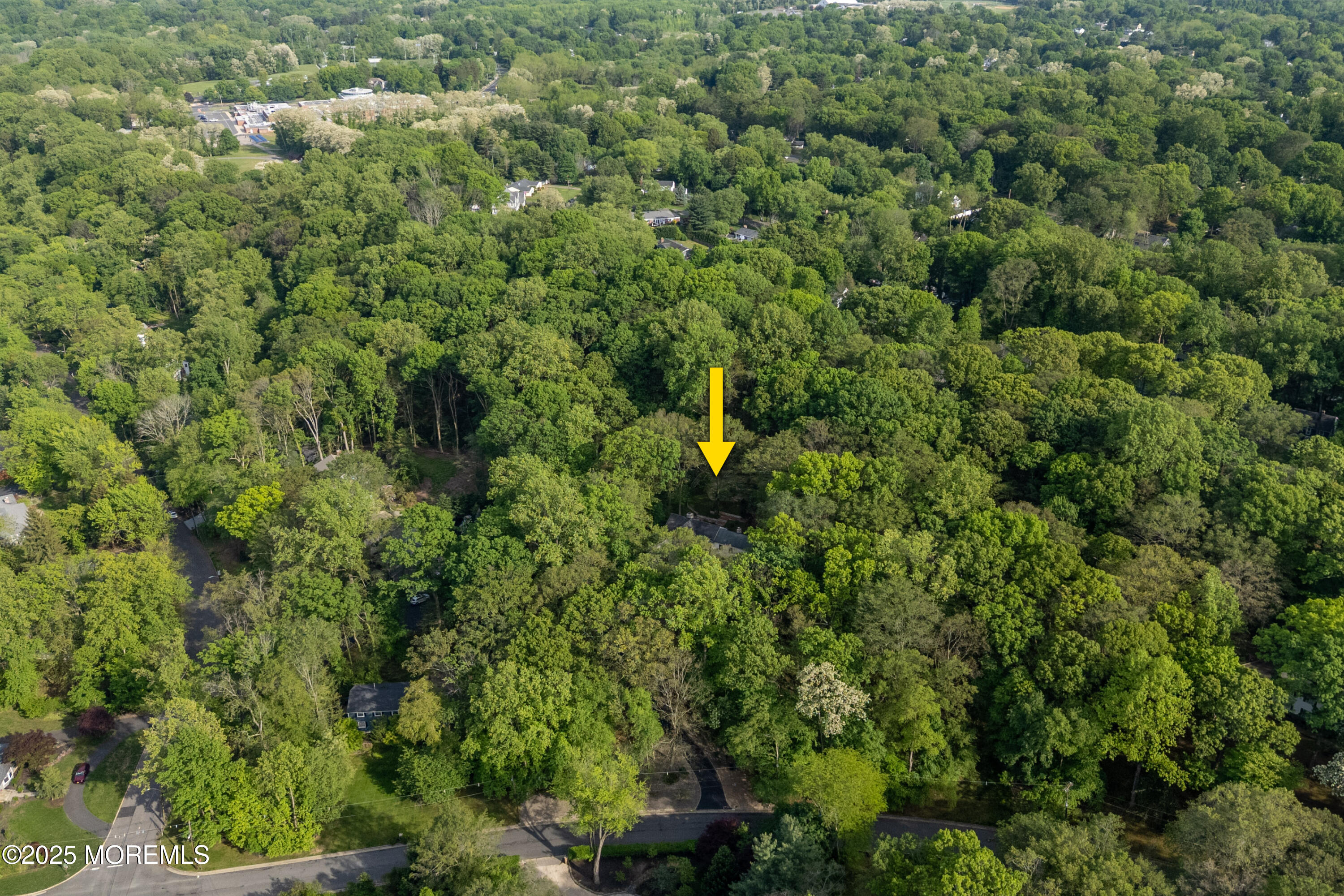 160 Pelican Road Middletown, NJ 07748 - Photo 61 of 65 an aerial view of residential house with outdoor space and trees all around