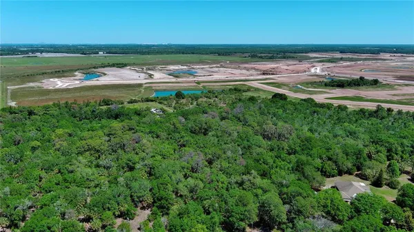 a view of a water with an outdoor space