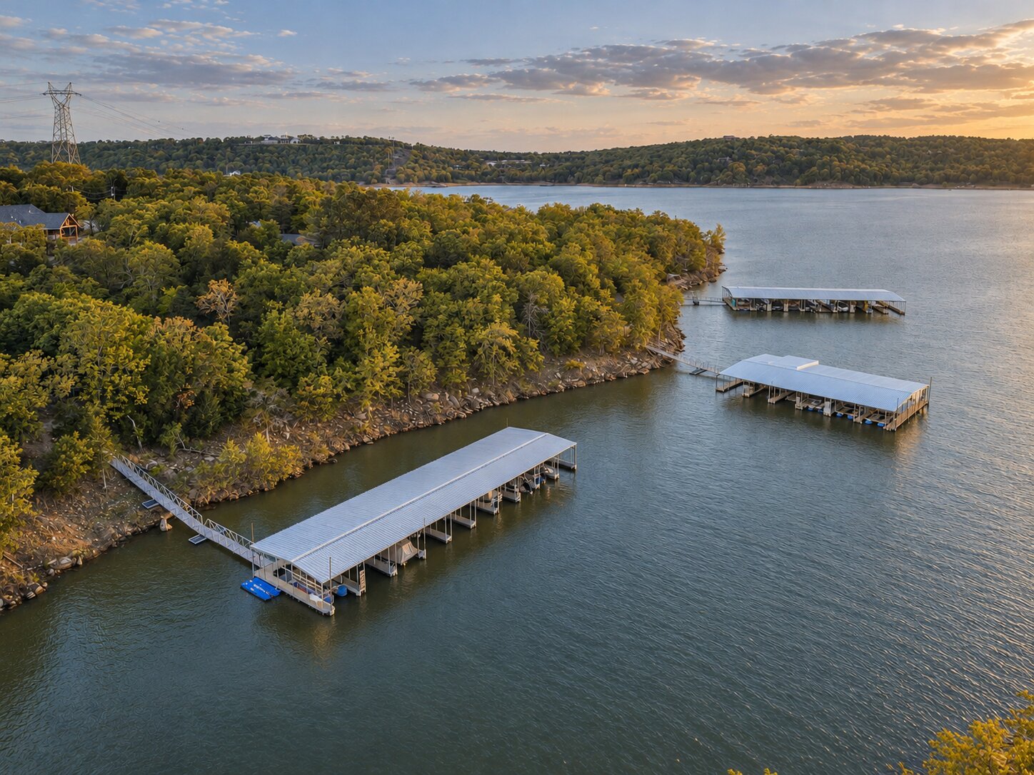 1073 Hidden Ridge Road Stigler, OK 74462 - Photo 6 of 56 Three private boat docks with covered slips