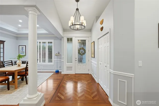 a very nice looking room with a large window