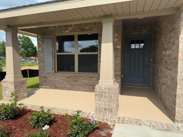 a view of entrance front of house