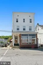 a front view of a building