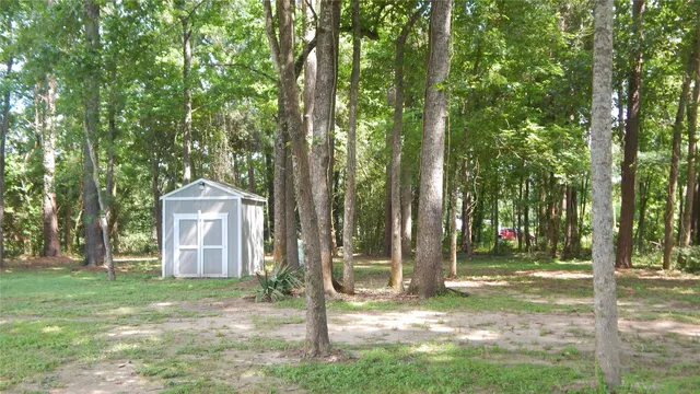 a view of outdoor space with a garden