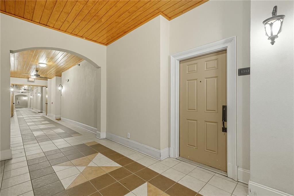825 Highland Lane Northeast, Unit 1312 Atlanta, GA 30306 - Photo 37 of 46 a view of a hallway