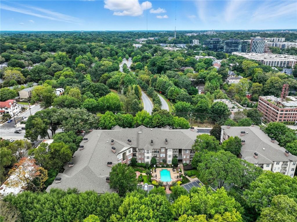825 Highland Lane Northeast, Unit 1312 Atlanta, GA 30306 - Photo 8 of 46 an aerial view of multiple house