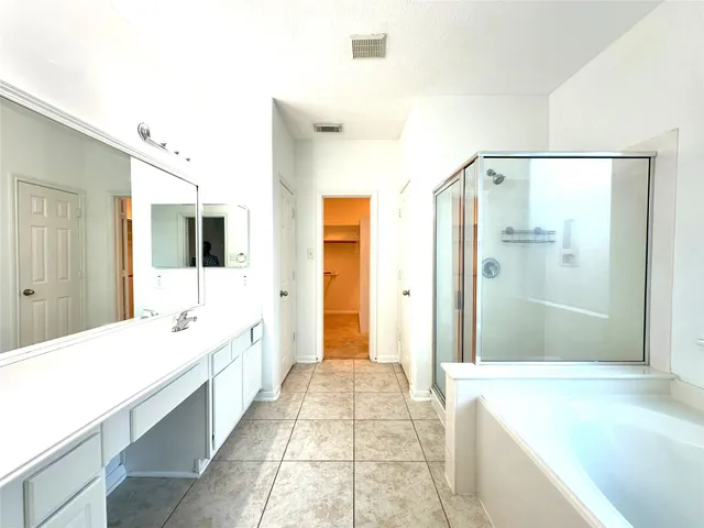 a view of backyard with green space