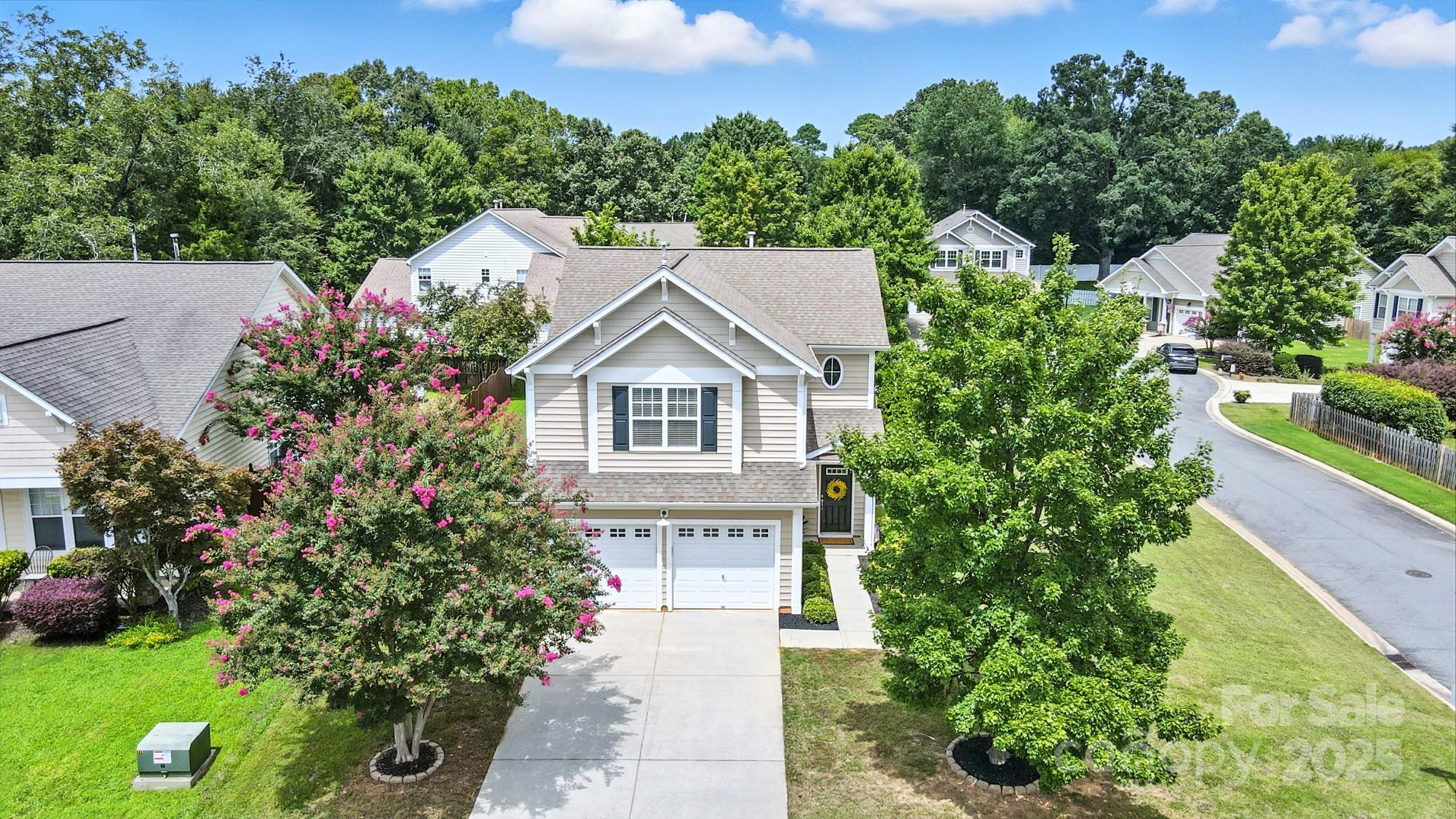 224 Sand Paver Way Fort Mill, SC 29708 - Photo 32 of 42 a aerial view of a house with a yard and potted plants