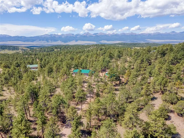 a view of a city with sunset