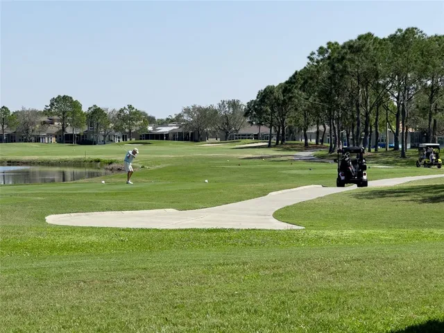a view of a golf course