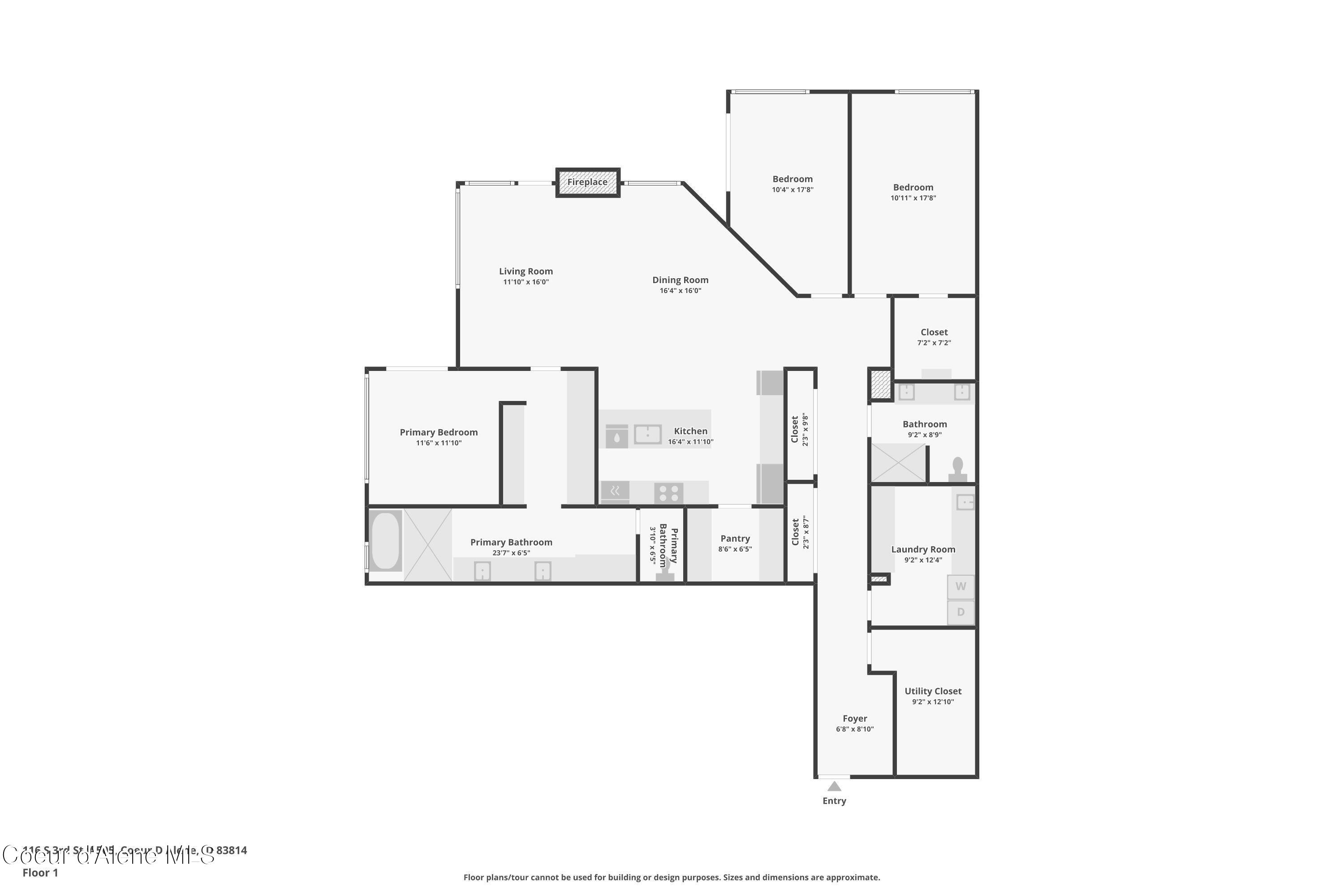116 South 3rd Street, Unit 505 Coeur D'Alene, ID 83814 - Photo 58 of 58 Unit 505 Floor Plan