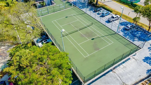 an aerial view of a city