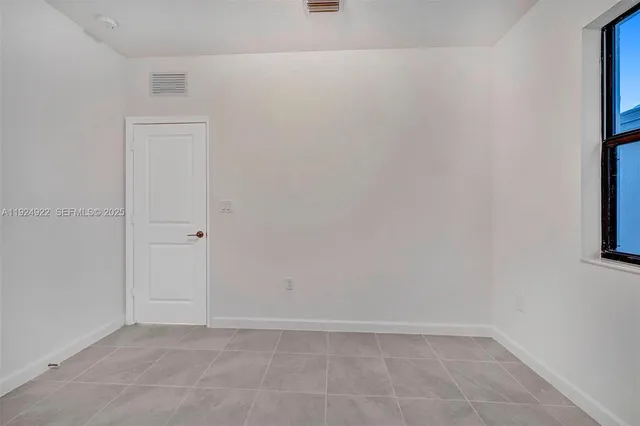 a view of an empty room