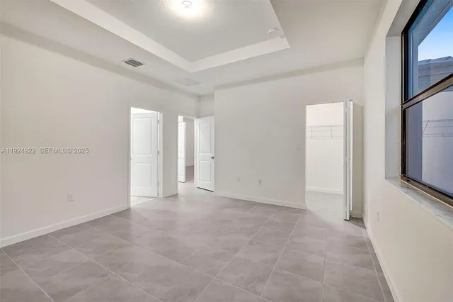 a view of an empty room