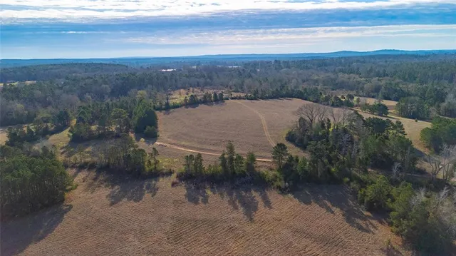 a view of an outdoor space and mountain view