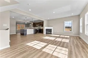 a view of kitchen with furniture and window