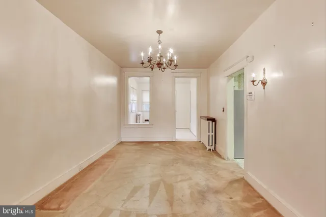 a view of an empty room