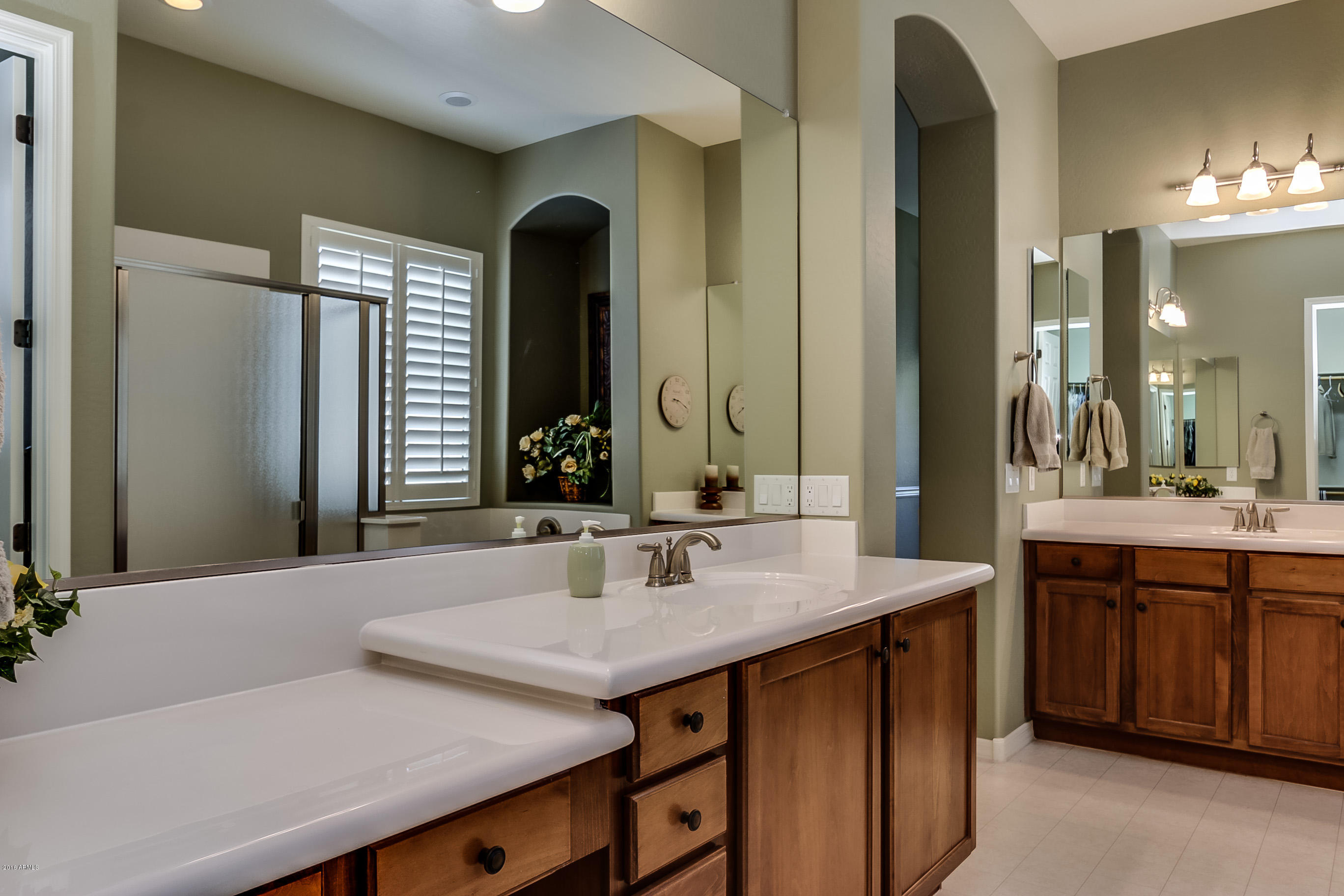 3462 East Morrison Ranch Parkway Gilbert, AZ 85296 - Photo 15 of 31 Master Bath with separate vanities