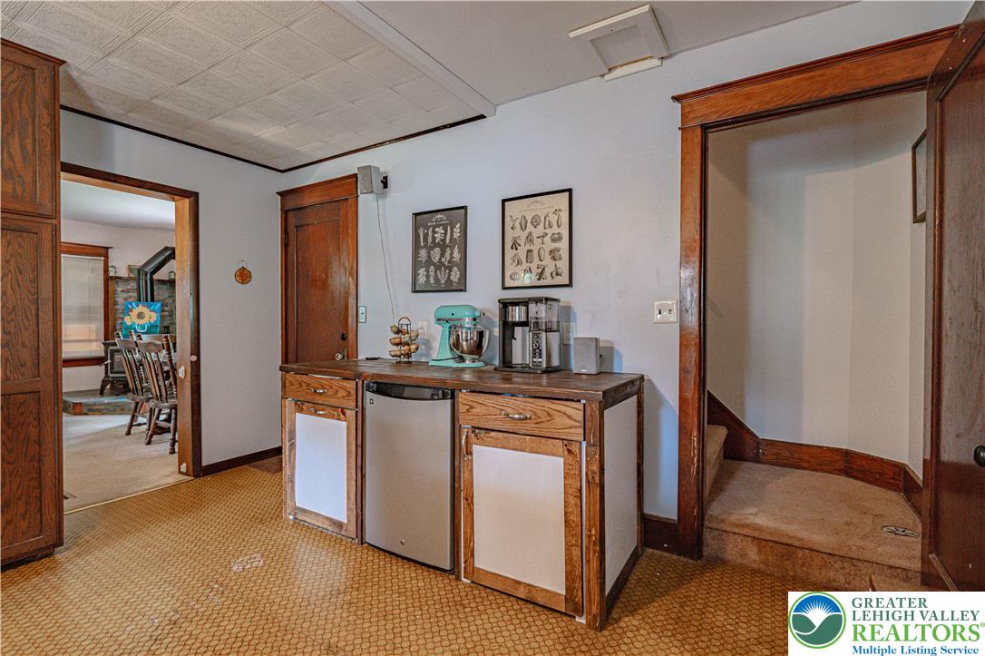 636 School Road Nazareth, PA 18064 - Photo 20 of 60 Kitchen area with wine fridge and storage