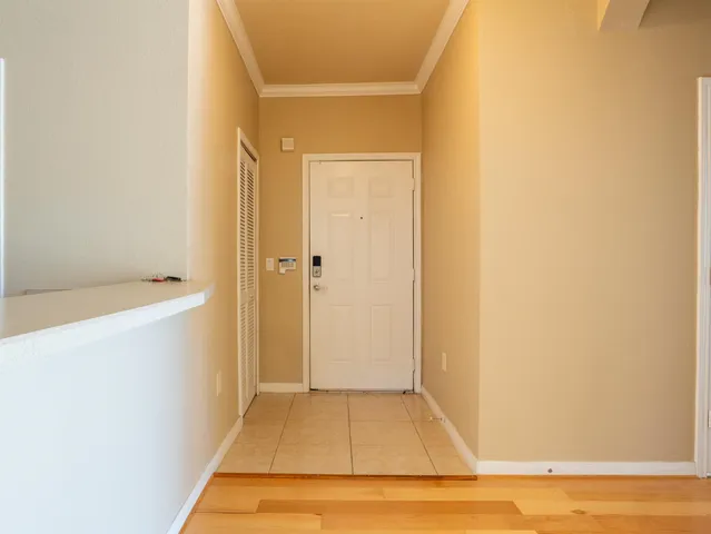 a view of front door