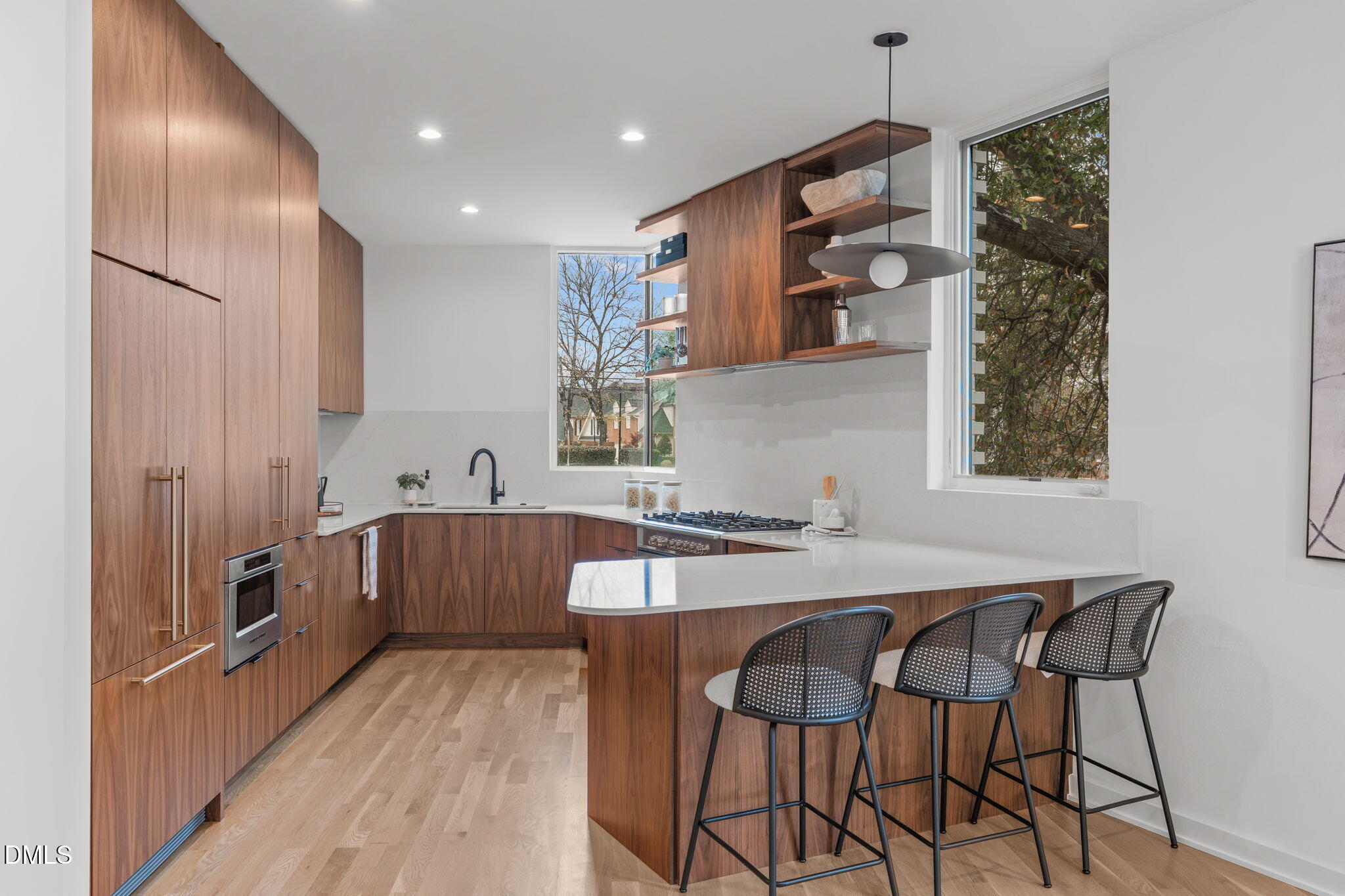 1302 Chamblee Hill Raleigh, NC 27608 - Photo 13 of 56 Kitchen with Eat-in Bar