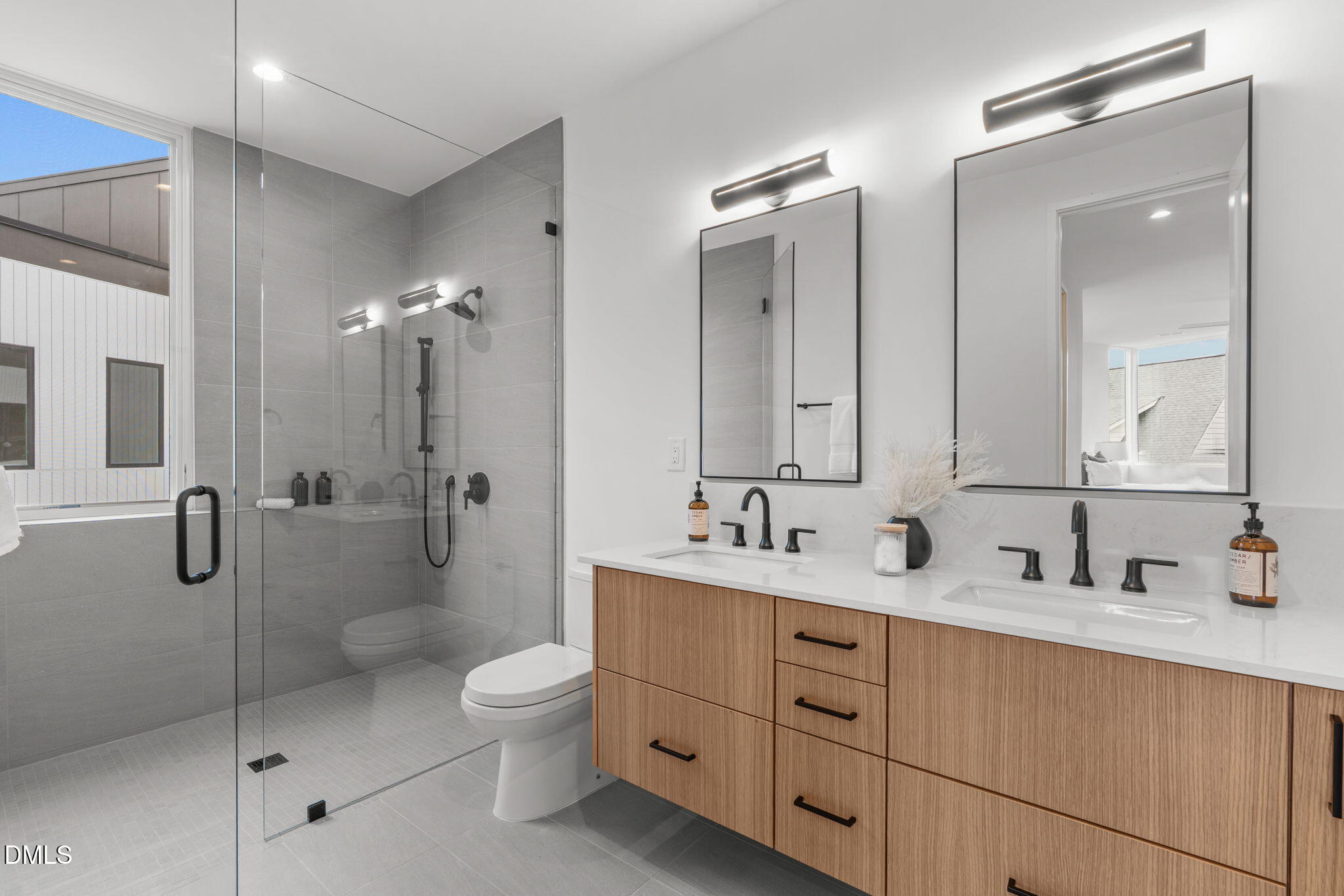 1302 Chamblee Hill Raleigh, NC 27608 - Photo 27 of 56 Dual Vanity in Primary Ensuite