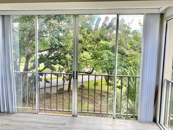 a view of a balcony