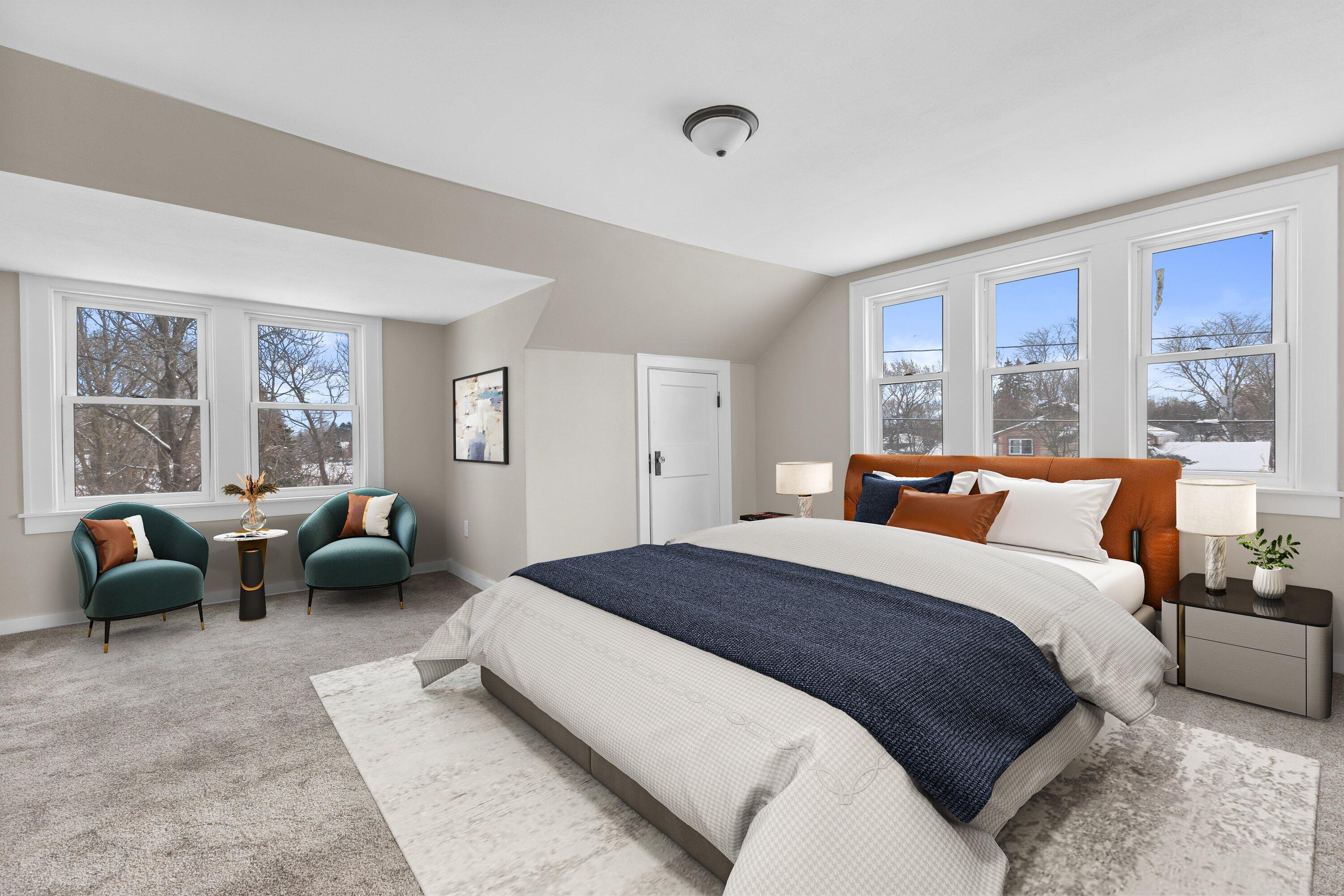 202 West Brown Deer Road Bayside, WI 53217 - Photo 22 of 32 Spacious primary bedroom