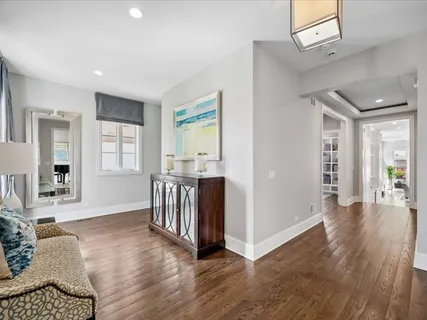 a view of livingroom with furniture and wooden floor