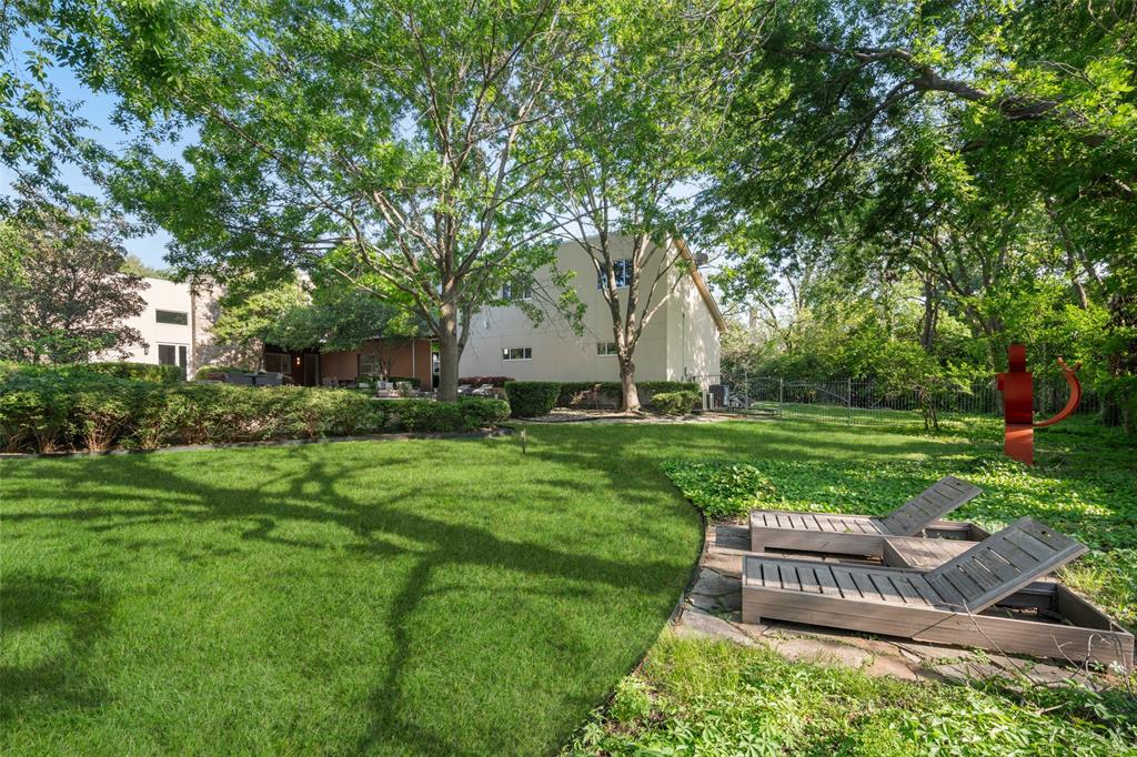9435 Inwood Road Dallas, TX 75220 - Photo 36 of 37 a view of a garden with wooden fence
