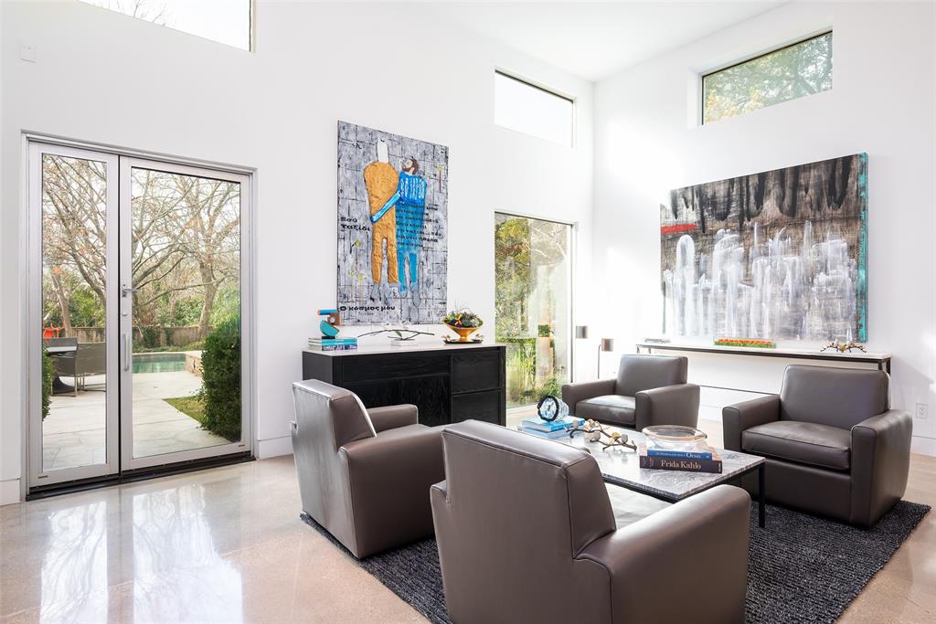 9435 Inwood Road Dallas, TX 75220 - Photo 10 of 37 a living room with furniture and a large window