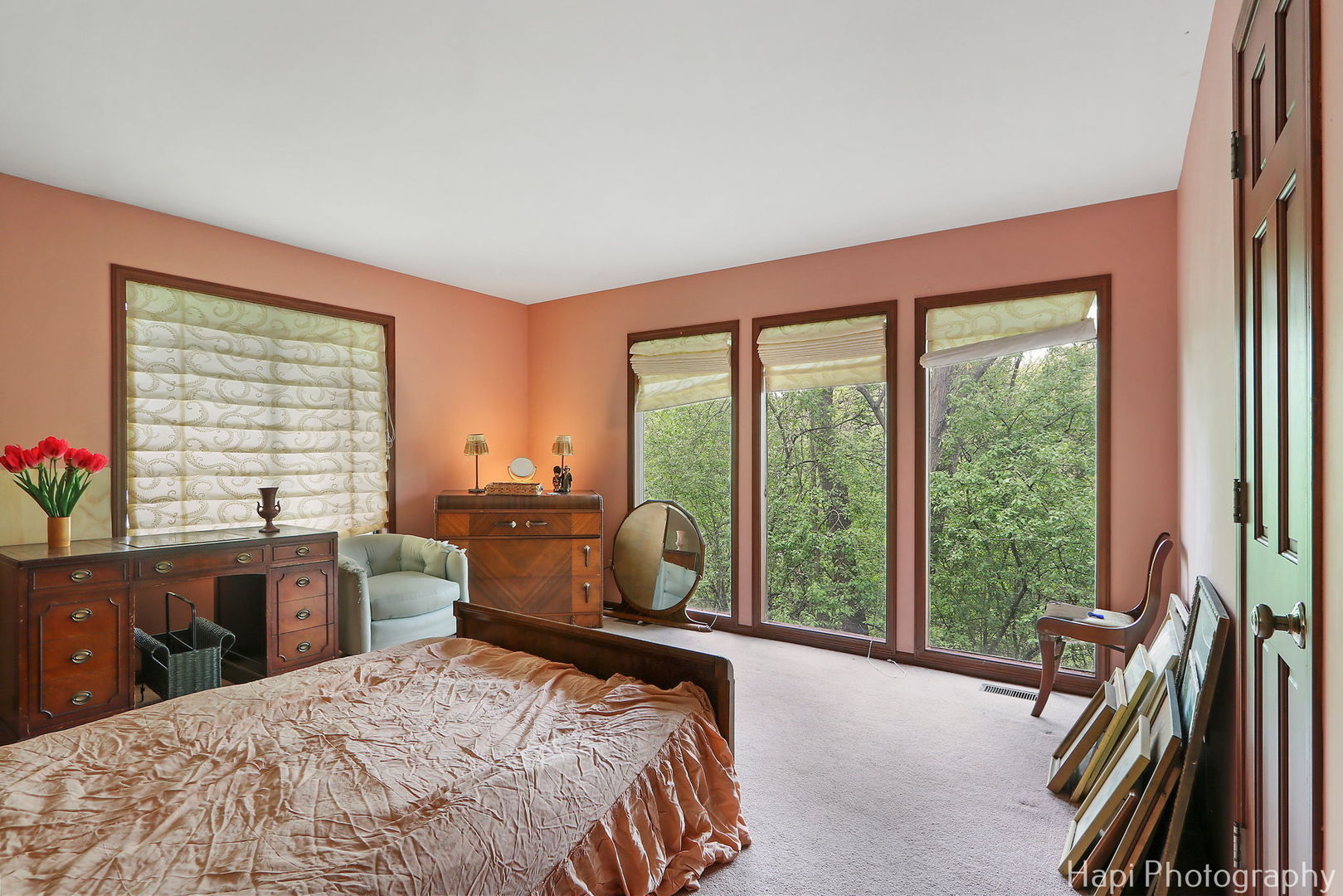 24570 West Middle Frk Road Barrington, IL 60618 - Photo 20 of 31 a bedroom with a bed and a large window