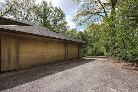a backyard of a house