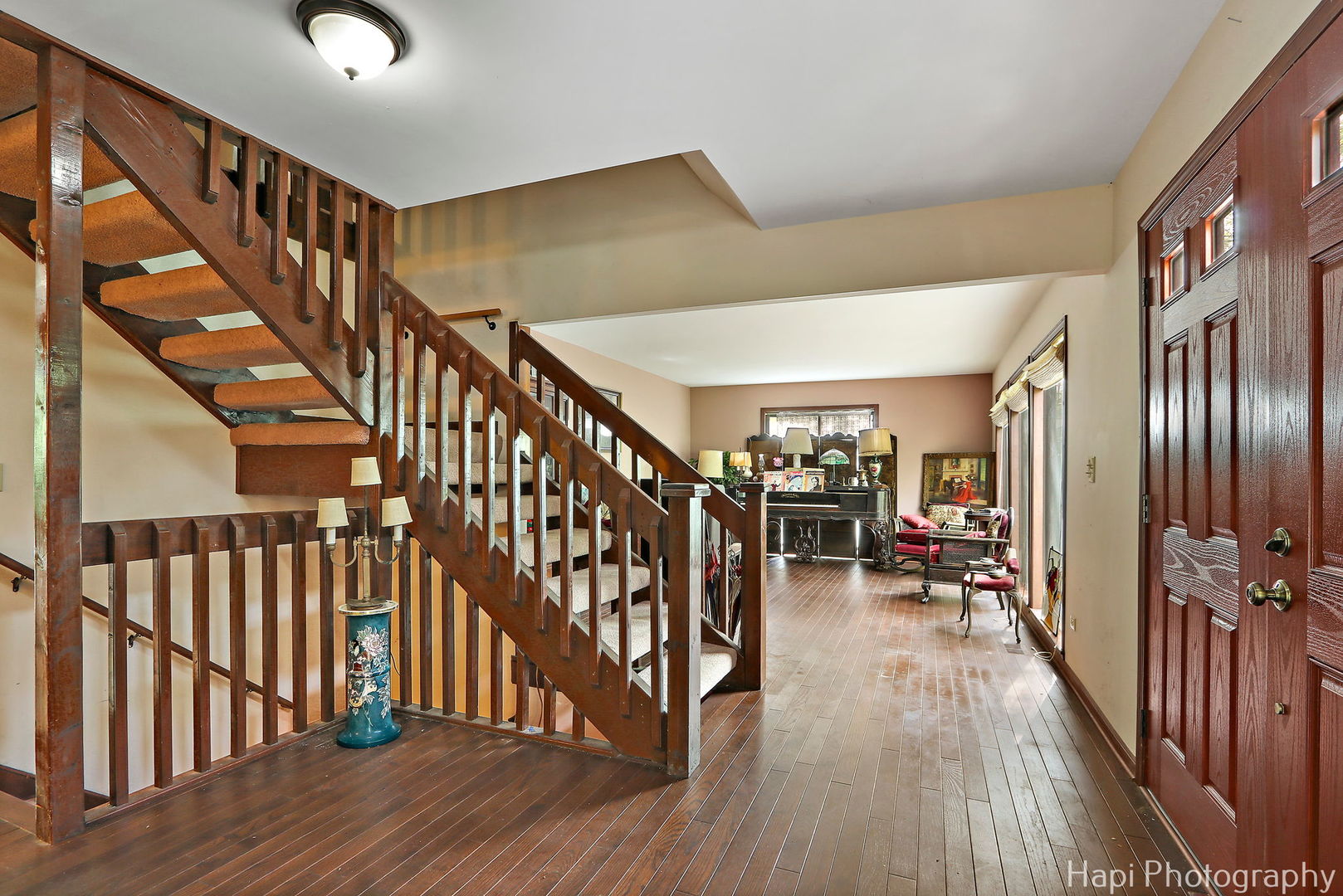 24570 West Middle Frk Road Barrington, IL 60618 - Photo 5 of 31 a view of entryway livingroom and hall with wooden floor