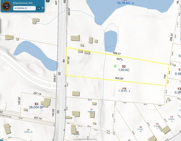 an aerial view of a residential houses