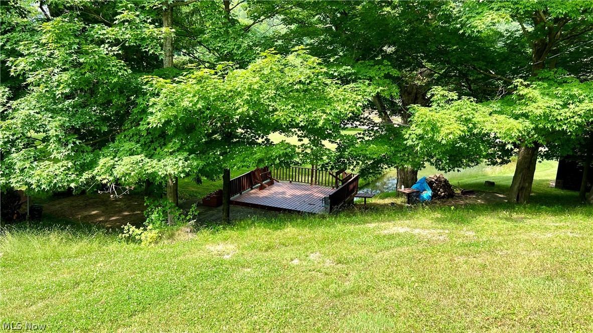 5017 Jade Road Northwest Carrollton, OH 44615 - Photo 21 of 22 Deck overlooking spring. View from house.
