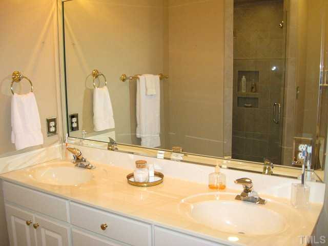 3426 Barron Berkeley Way Raleigh, NC 27612 - Photo 8 of 14 Gorgeous master bath with dual vanity areas & updated tile shower Master Bath/Spa
