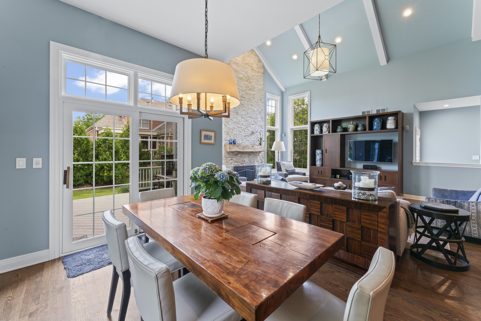 1546 Midway Lane Glenview, IL 60026 - Photo 22 of 46 a view of a dining room with furniture window and wooden floor