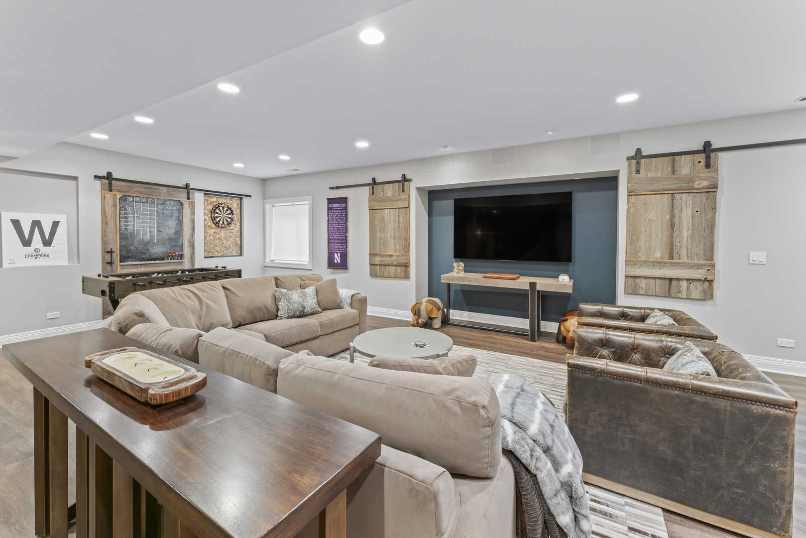 1546 Midway Lane Glenview, IL 60026 - Photo 33 of 46 a living room with furniture and a flat screen tv